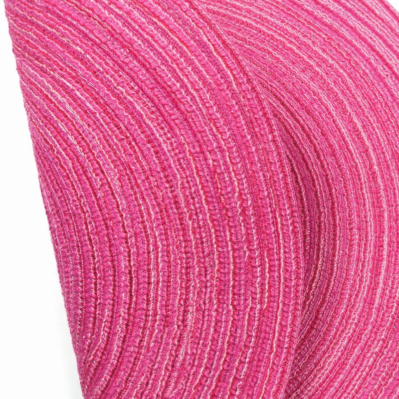 SHACOS Round Placemats Set of 4 Round Table Placemats Braided Cotton Place Mats 15 inch for Kitchen Dining Table Holiday Party (Hot Pink, 4) - Image 5